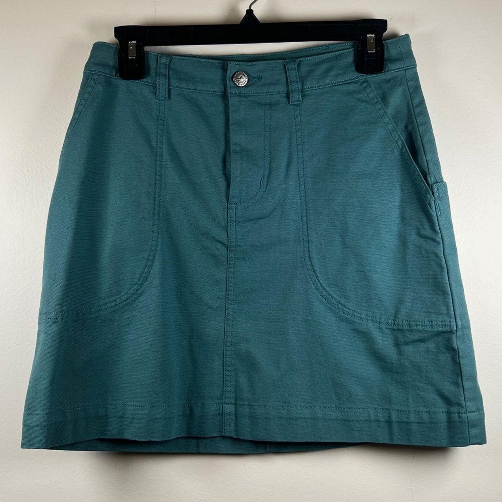 Patagonia Teal Organic Cotton Canvas Skirt size 4 Gorpcore Outdoors